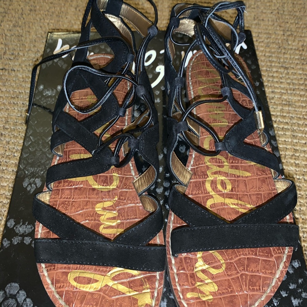 Sam Edelman suede and leather sandals